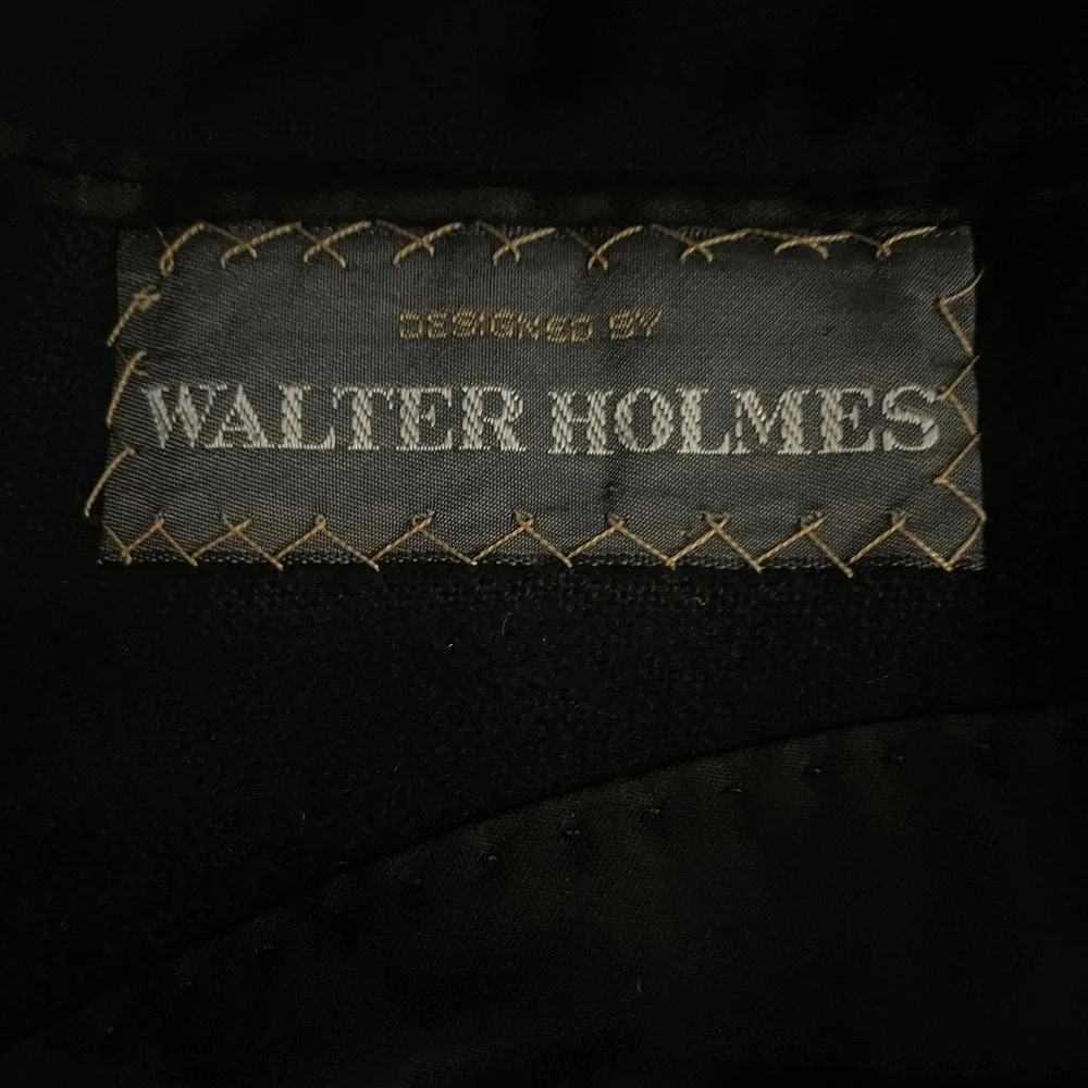 Society Brand Walter Holmes Men's 36R 100% Cashmere Black Sport Coat Old Money
